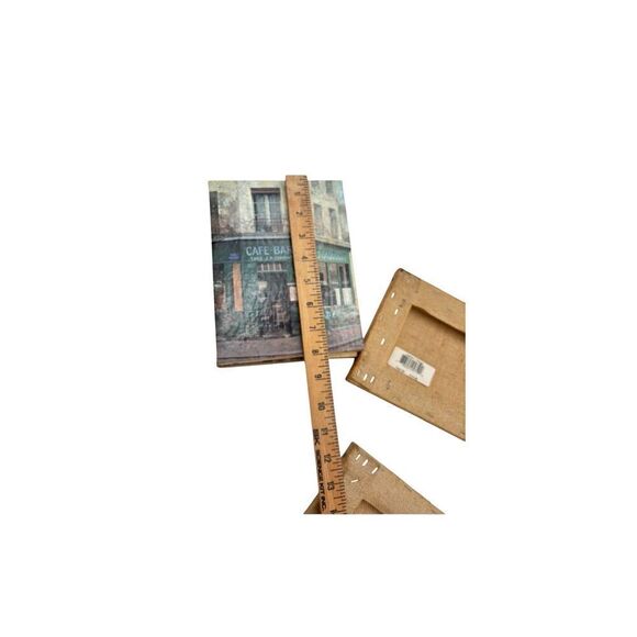 Vintage French Bistro Wall Art and Wine Decor Set one large , 2 medium , 4 small - Picture 4 of 9